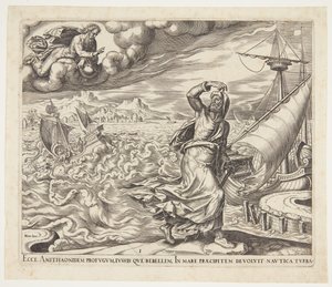 Jonah fleeing the presence of the Lord