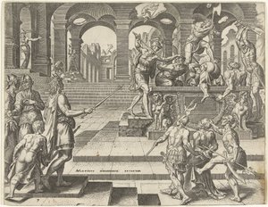 King Josiah Orders the Priests of the Temples in Samaria to be Killed by Philips Galle