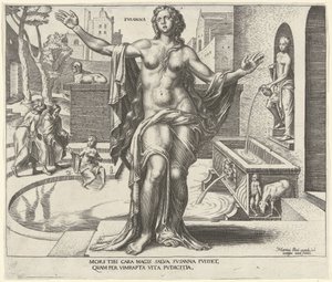 Susanna (series: Eight Famous Women from the Old and New Testament) by Philips Galle