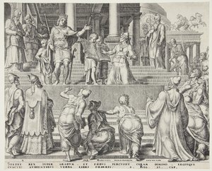 The Book of the Law Read Before the People by Philips Galle