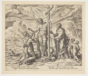 The Diligent Worker United with Christ After Death by Philips Galle