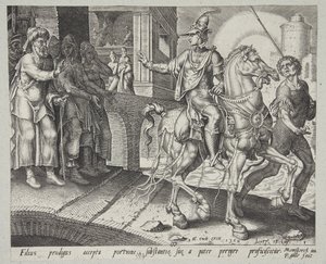 The Prodigal Son Leaving His Father