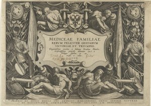 Title Page of the Series Mediceae Familiae by Philips Galle