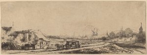 Landscape with a Coach by Philips Koninck