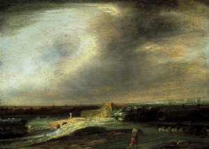 Landscape with a Distant Town