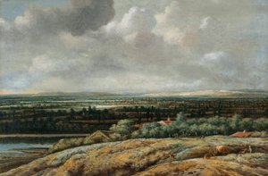 Panoramic Landscape with a City in the Background