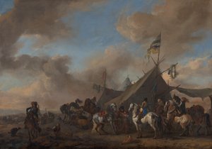 Army Camp by Philips Wouwerman