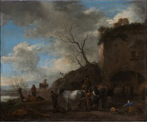 Riders at a Blacksmith