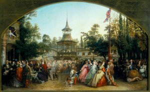 The Dancing Platform at Cremorne Gardens, 1864 by Phoebus Levin