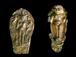 Two Gold Statuettes by Phoenician