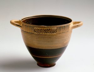 Phoenician Art: Kotyl Type Cut in Painted Clay
