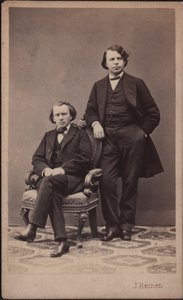 Johannes Brahms and Josef Joachim, 1867