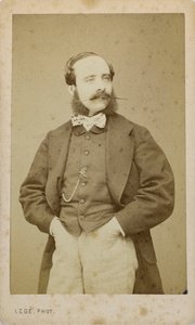 Portrait of the Violinist and Composer Adolphe Blanc by Photo studio Legé and Bergeron.
