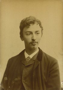 Portrait of Vilhelm Hammershøi by Photo studio Müller and Co..