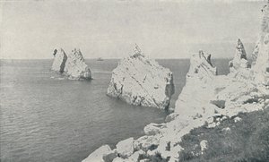 The Needles by Photochrom Co Ltd of London