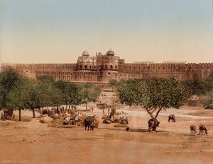 Agra. The Fort by Photoglob Co. (Zurich, active c. 1890 1910)