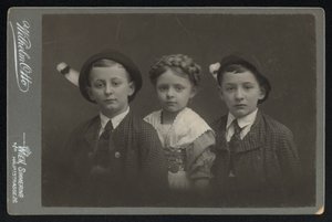 Portrait of Three Austrian Children by Austrian Photographer
