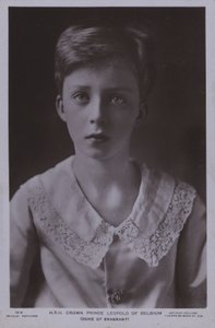 Crown Prince Leopold, later King Leopold III of Belgium by Photographer Belgian