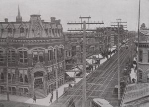 Dundas Street, Looking East, London, Ontario by Photographer Canadian