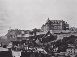 The Chateau and Citadel from Lower Town, Quebec