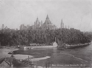 The Parliament Buildings, Ottawa, from Nepean Point by Photographer Canadian