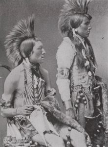 Two Blackfoot Braves by Photographer Canadian