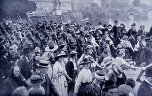 Czech Troops returning home after World War One by Photographer Czech