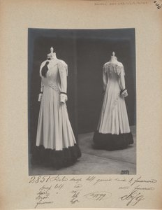 Album Page: House of Worth, Afternoon Dress by Photographer French
