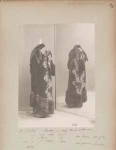 House of Worth, Coat (Album Page) by Photographer French