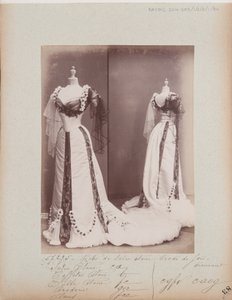 Album Page: House of Worth, Evening Dress by Photographer French