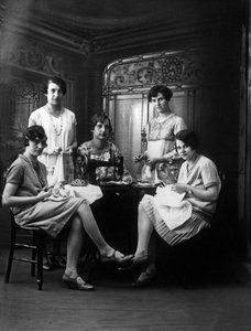 Sewing Workshop, c.1920 by Photographer French