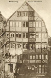 Birthplace of Johannes Brahms, Hamburg, Germany by Photographer German