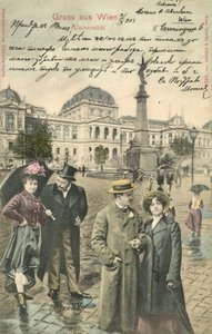 Couple on Ringstrasse, Vienna by Photographer German