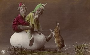Easter Card with Elves by Photographer German