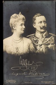 Kaiser Wilhelm II, Auguste Viktoria, Liersch 1250 by Photographer German
