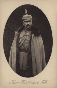 Kaiser Wilhelm II of Germany in military uniform by Photographer German