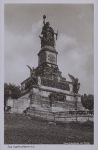 Nationaldenkmal, monument commemorating the unification of Germany, Rudesheim am Rhein, Hesse