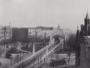 Nollendorfplatz, Elevated Railway Station by Photographer German