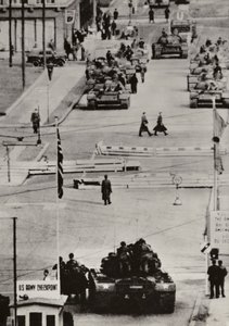 October 1961, Berlin Friedrichstrasse by Photographer German