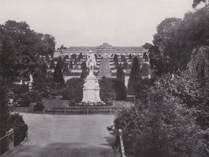 Potsdam, Denkmal Friedrich Des Grossen Und Blick Auf Das Schloss Sanssouci by Photographer German