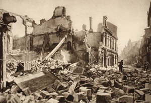 View of Rue St. Martin, Soissons by Photographer German