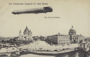Zeppelin LZ III flying over Berlin