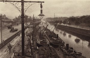 Guinness Loading Wharf on the River Liffey, Dublin by Photographer Irish