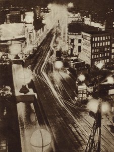 Bright lights of Ginza, Tokyo, Japan, at night by Photographer Japanese