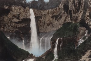 Japan, c.1912: Kegon Fall, Nikko by Photographer Japanese