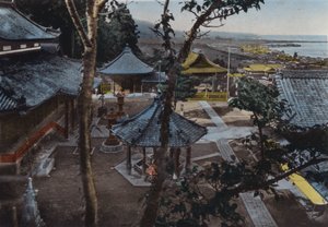 Miidera, one of the 8 Views of Ohmi, near Kyoto by Photographer Japanese