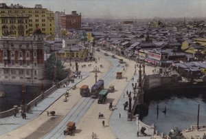 Japan, c.1912: Nihonbashi Street, Tokyo by Photographer Japanese