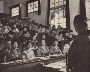 Young Japanese women in their last year at the Women