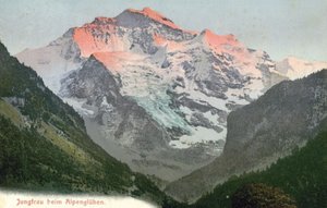 Alpenglow, Jungfrau, Switzerland