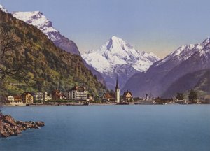 Fluelen and the Bristenstock 3074m